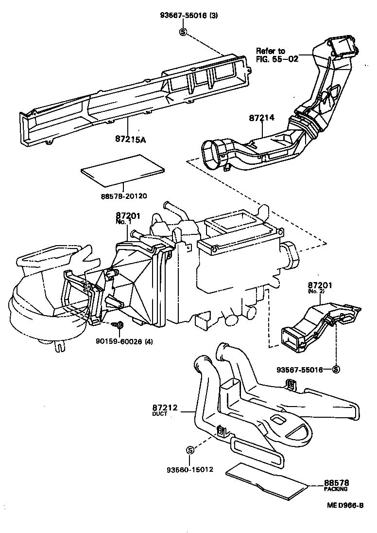 55917-20100 LEVER SUB-ASSY, HEATER CONTROL product image