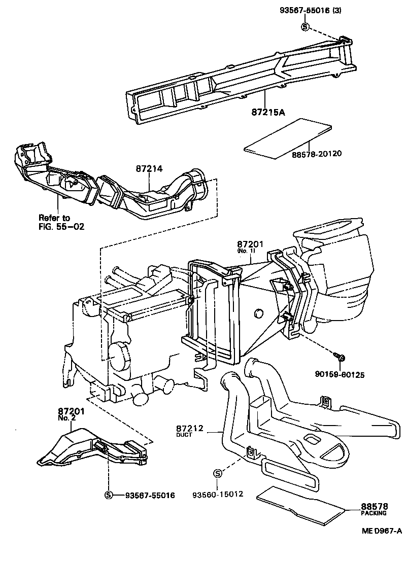 55917-20100 LEVER SUB-ASSY, HEATER CONTROL product image