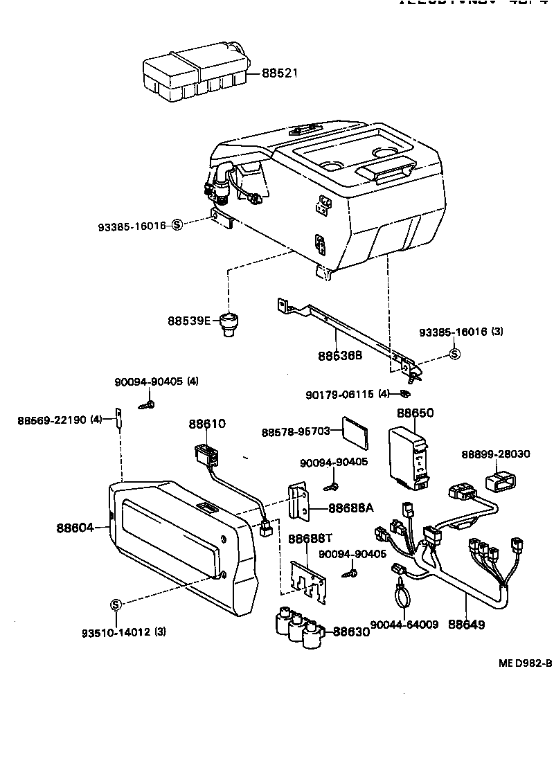 88605-95D09 HARNESS SUB-ASSY, COOLER WIRING, NO.1 product image