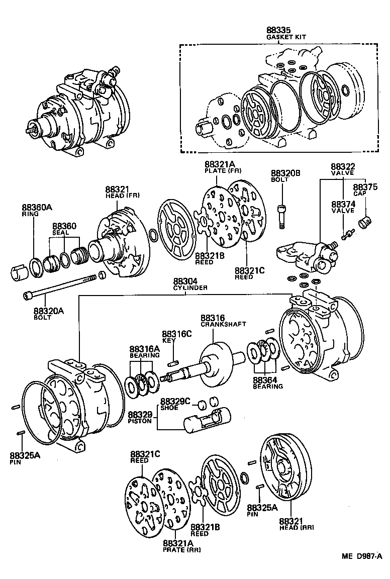 88320-12420 COMPRESSOR ASSY, COOLER product image