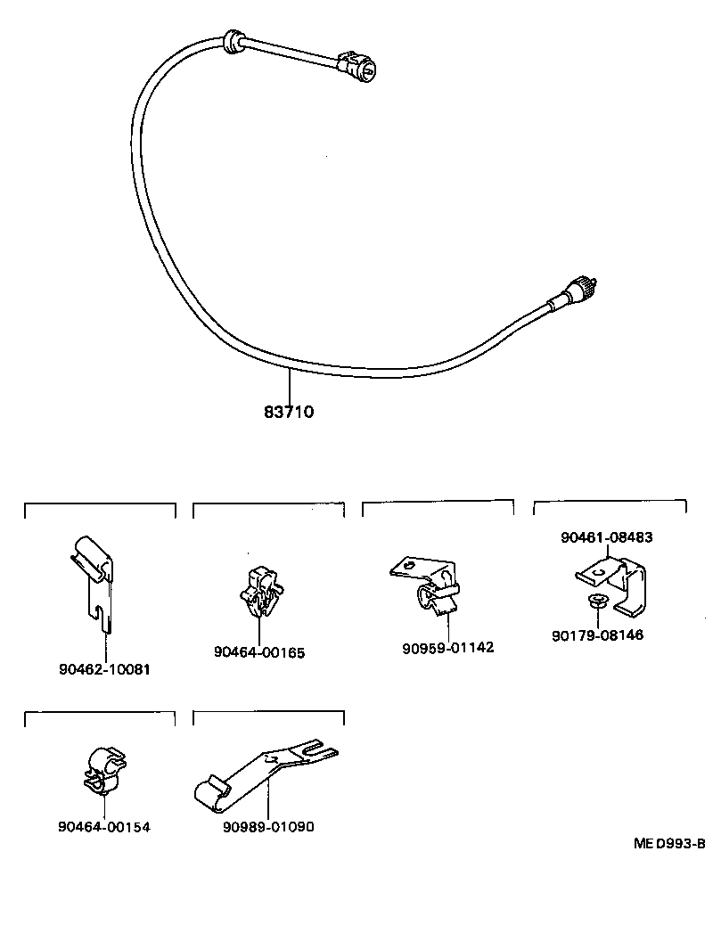 83242-89416 TACHOMETER ASSY, ENGINE product image