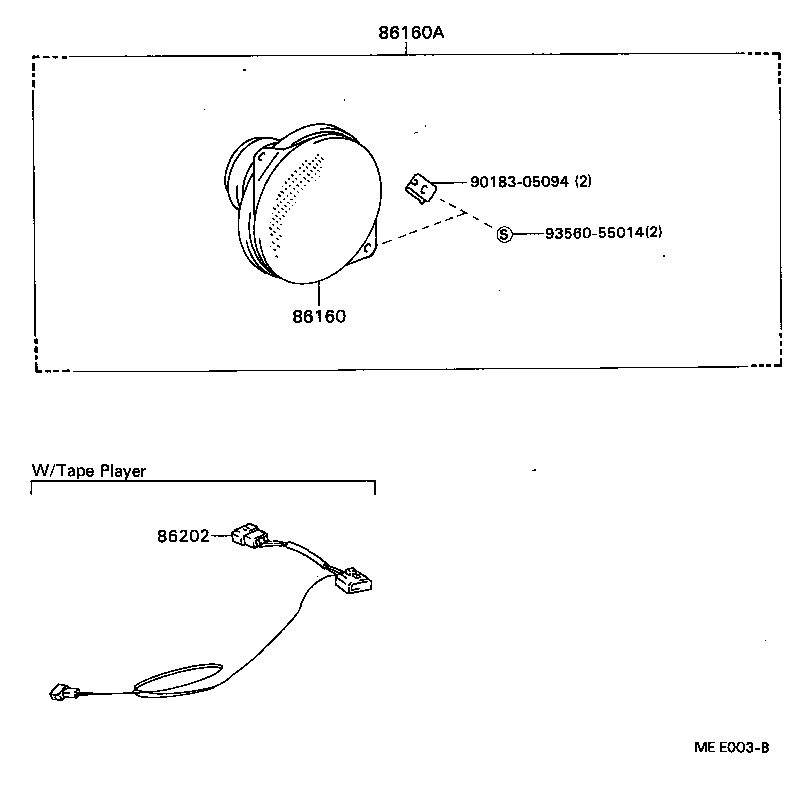 86160-29685 SPEAKER SET, FRONT product image