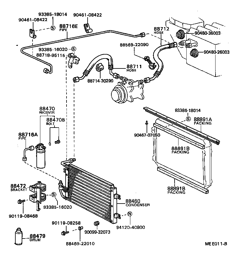 88578-95110 PACKING B (FOR COOLER) product image
