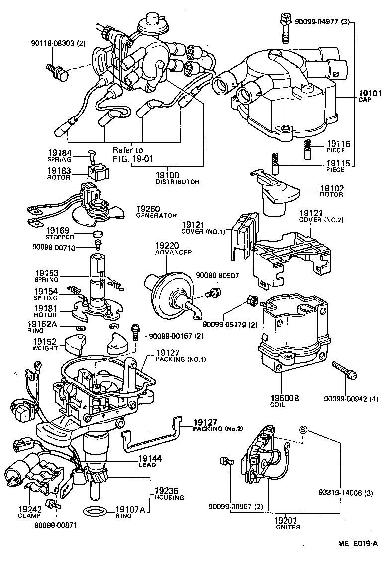 19127-45190 PACKING, DUST PROOF product image