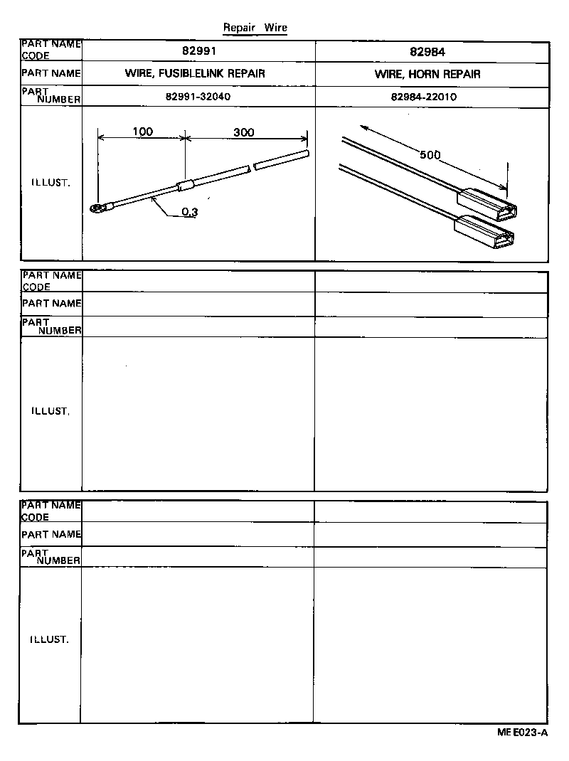 82122-32050 WIRE, ENGINE, NO.2 product image