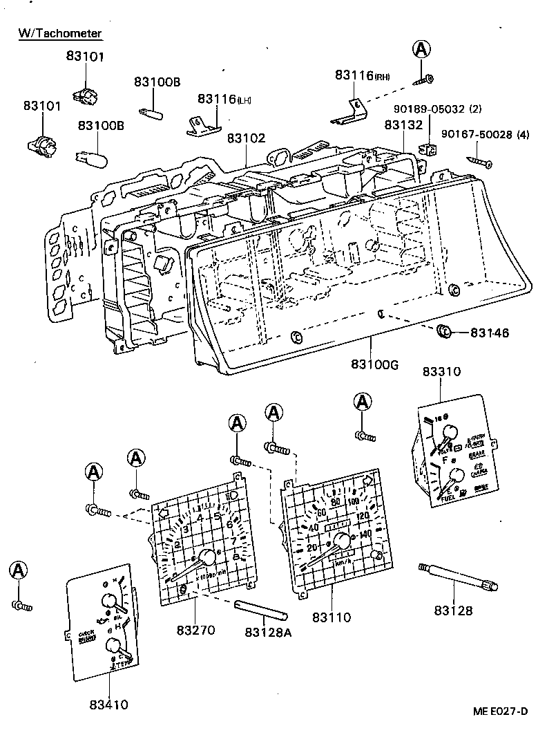 83110-89201 SPEEDOMETER ASSY product image