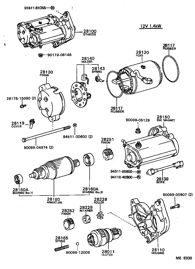 28150-63020 SWITCH ASSY, MAGNET STARTER product image