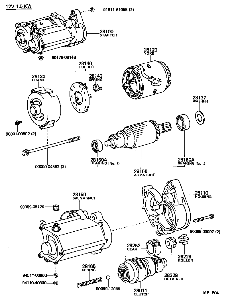 28100-13020 STARTER ASSY product image