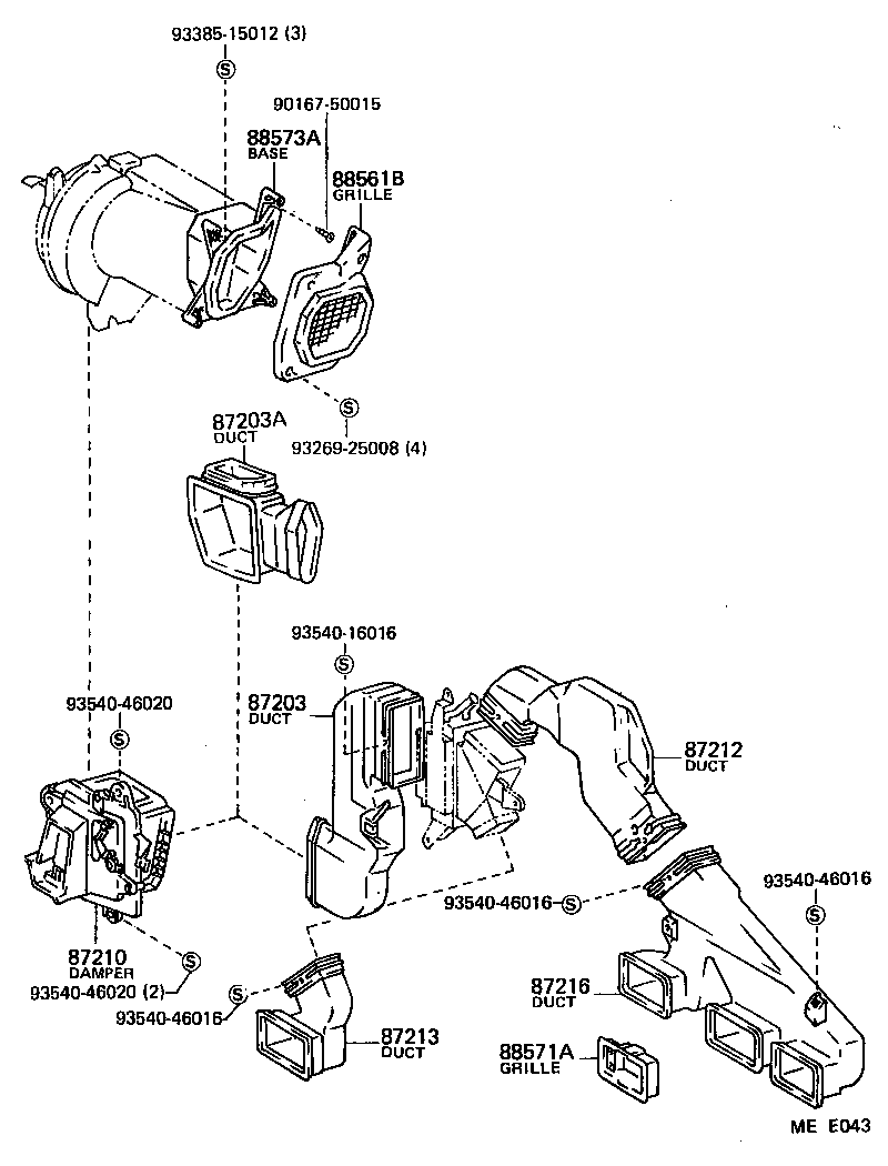 55905-95702 KNOB, HEATER CONTROL LEVER product image