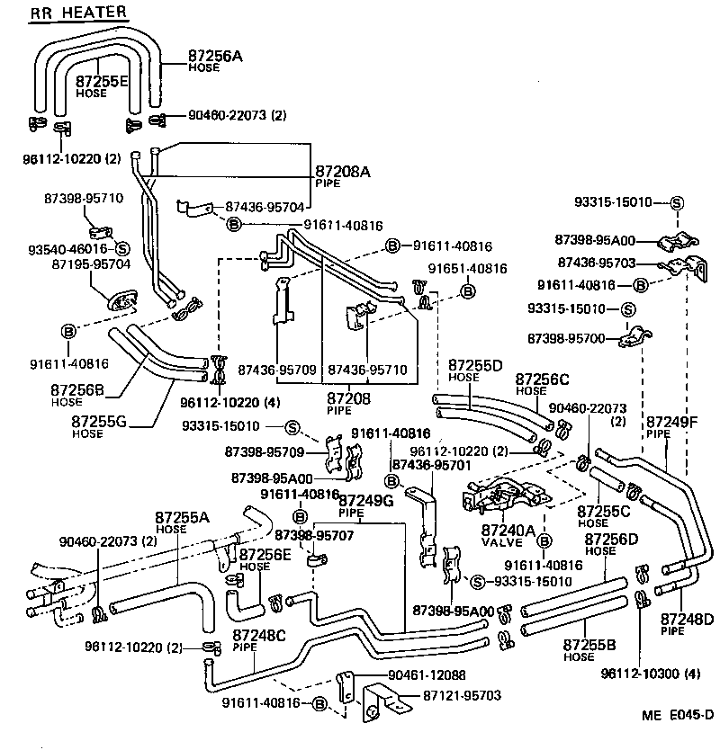87240-95700 VALVE ASSY, HEATER WATER product image