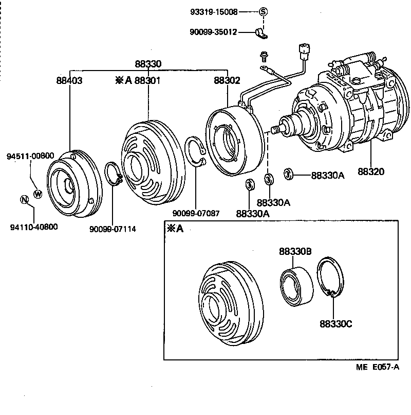 88320-30341 COMPRESSOR ASSY, COOLER product image