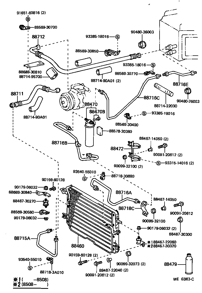 88460-30530 CONDENSER ASSY, COOLER product image