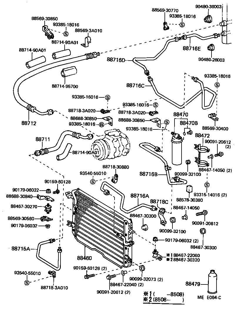 88460-30530 CONDENSER ASSY, COOLER product image