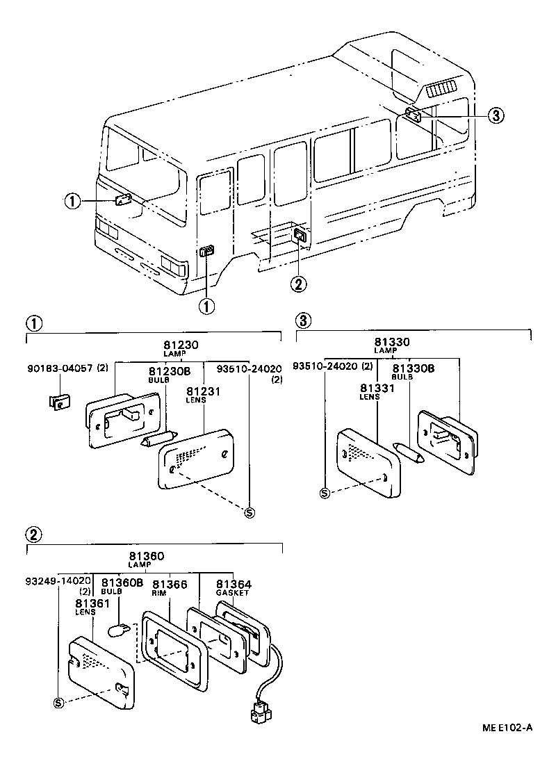81202-90B02 LAMP ASSY, ROOM, NO.2 product image