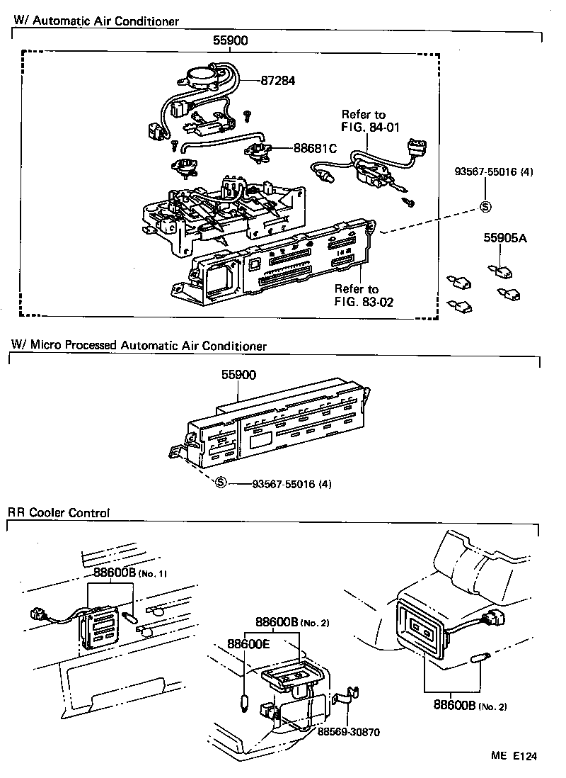 55900-30171 CONTROL ASSY, AIR CONDITIONER product image