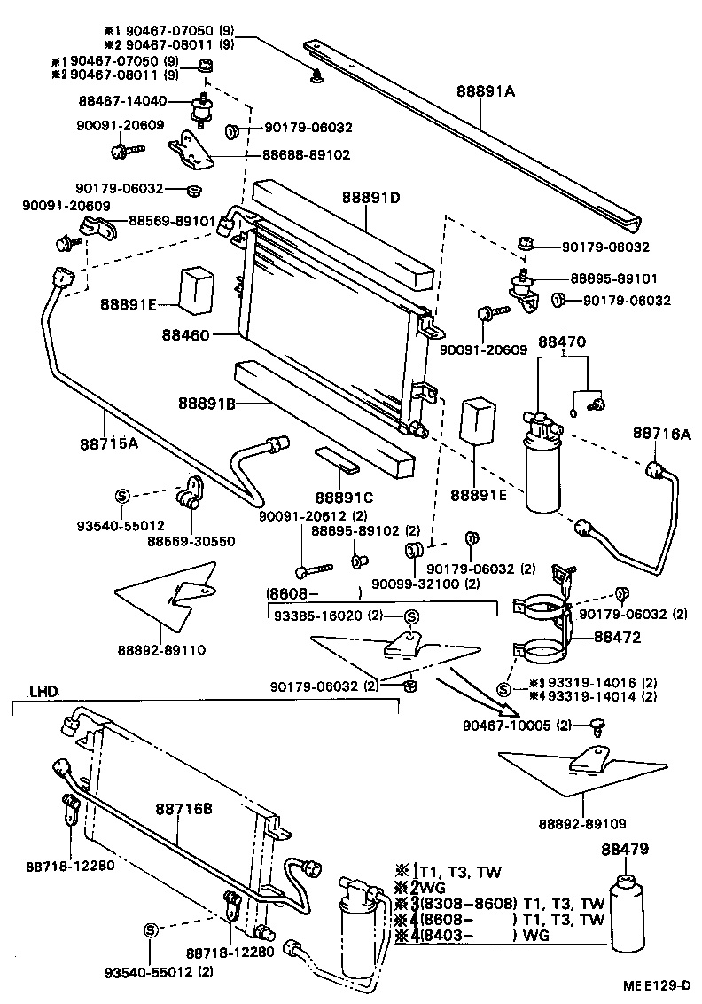 88460-35130 CONDENSER ASSY, COOLER product image