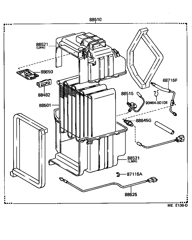 Toyota 88510-89129 UNIT ASSY, COOLER