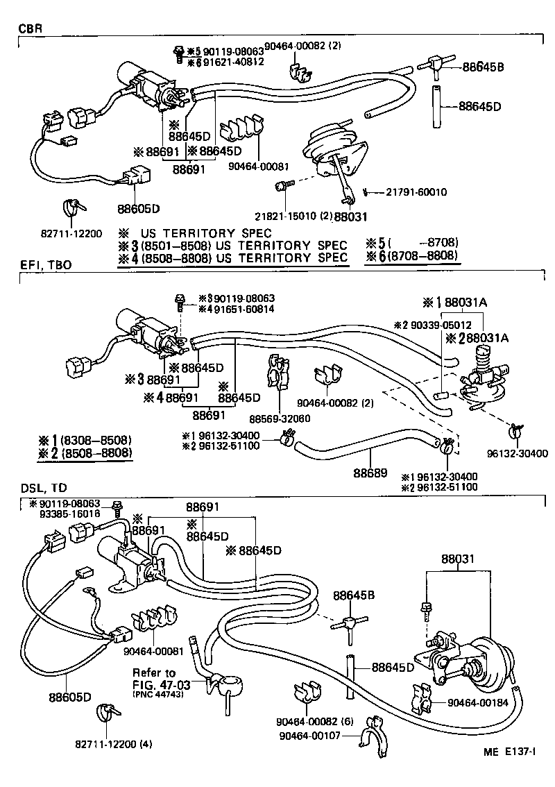 Toyota 89570-35200 VALVE, MAGNET (FOR IDLE UP DEVICE)