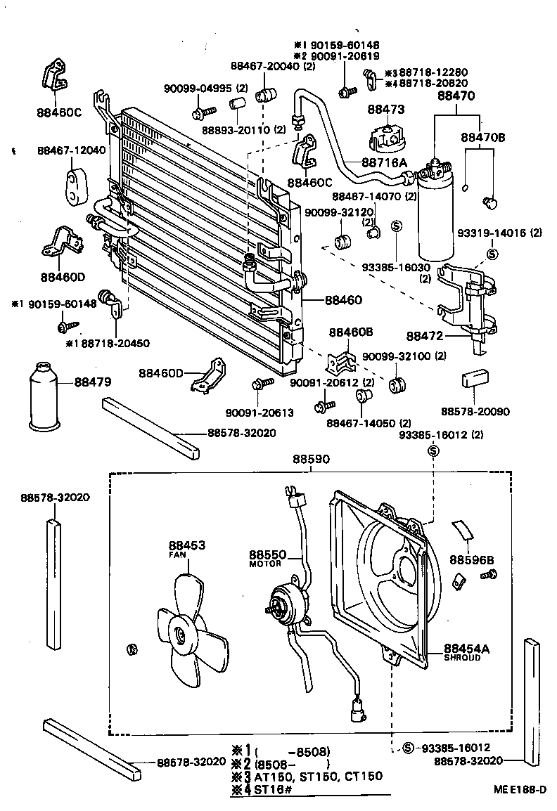 88460-20170 CONDENSER ASSY, COOLER product image