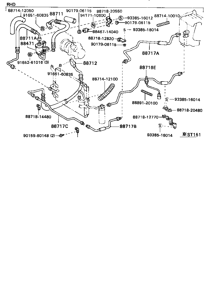 88688-20330 BRACKET, COOLER CONDENSER, NO.1 product image