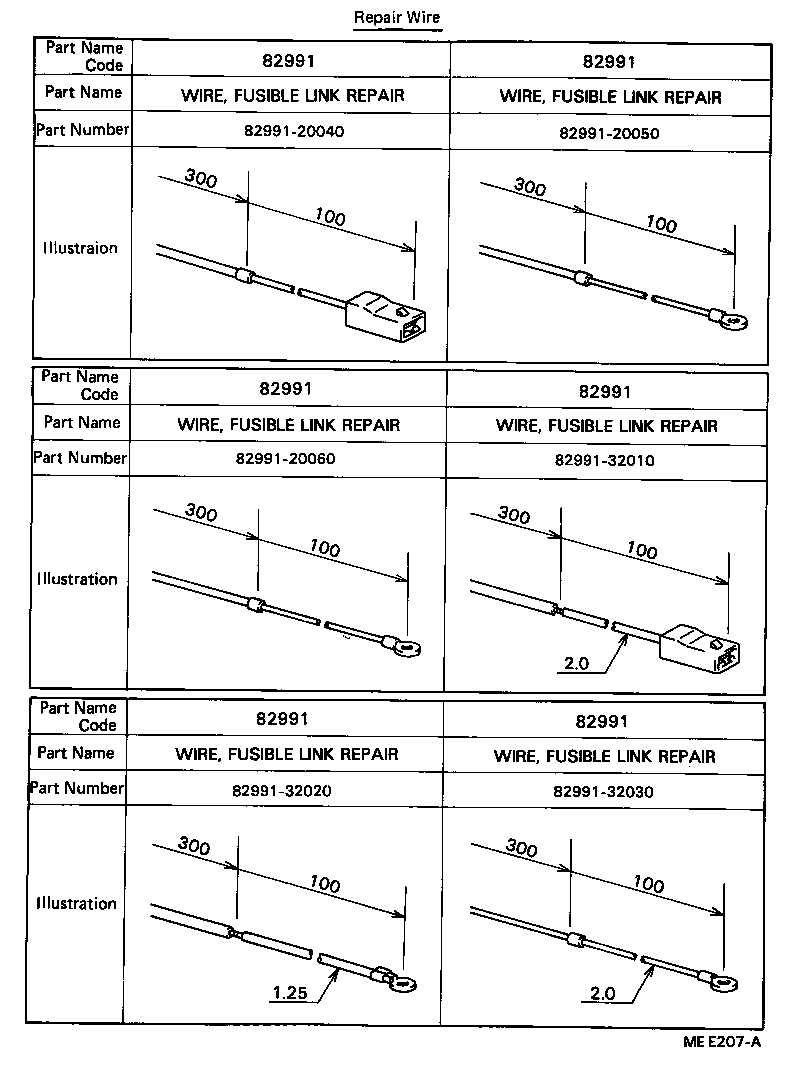 82121-20051 WIRE, ENGINE product image