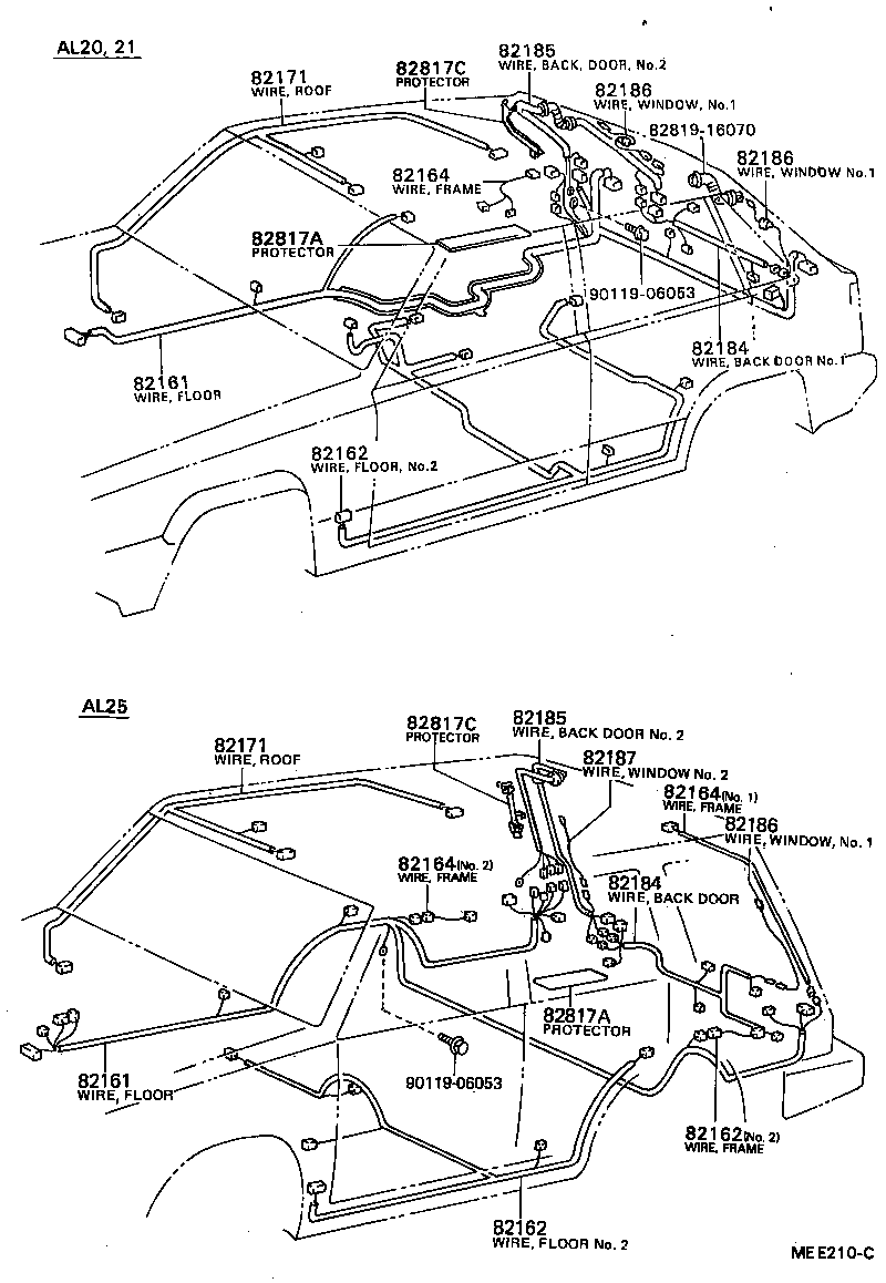 82817-16020 PROTECTOR, WIRING HARNESS, NO.1 product image