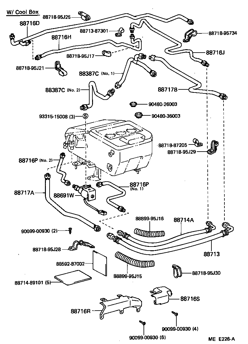 88461-95J07 CORE, COOLER CONDENSER product image