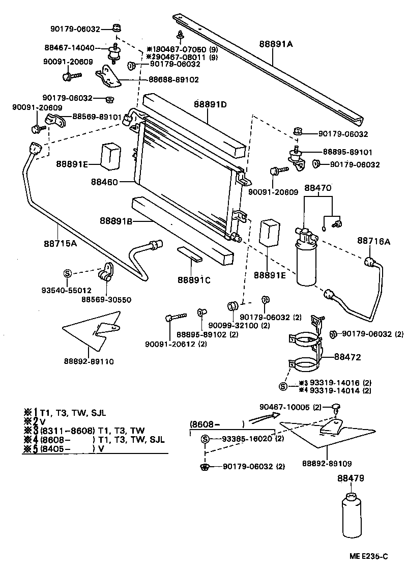 88712-89128 HOSE, COOLER REFRIGERANT SUCTION, NO.1 product image