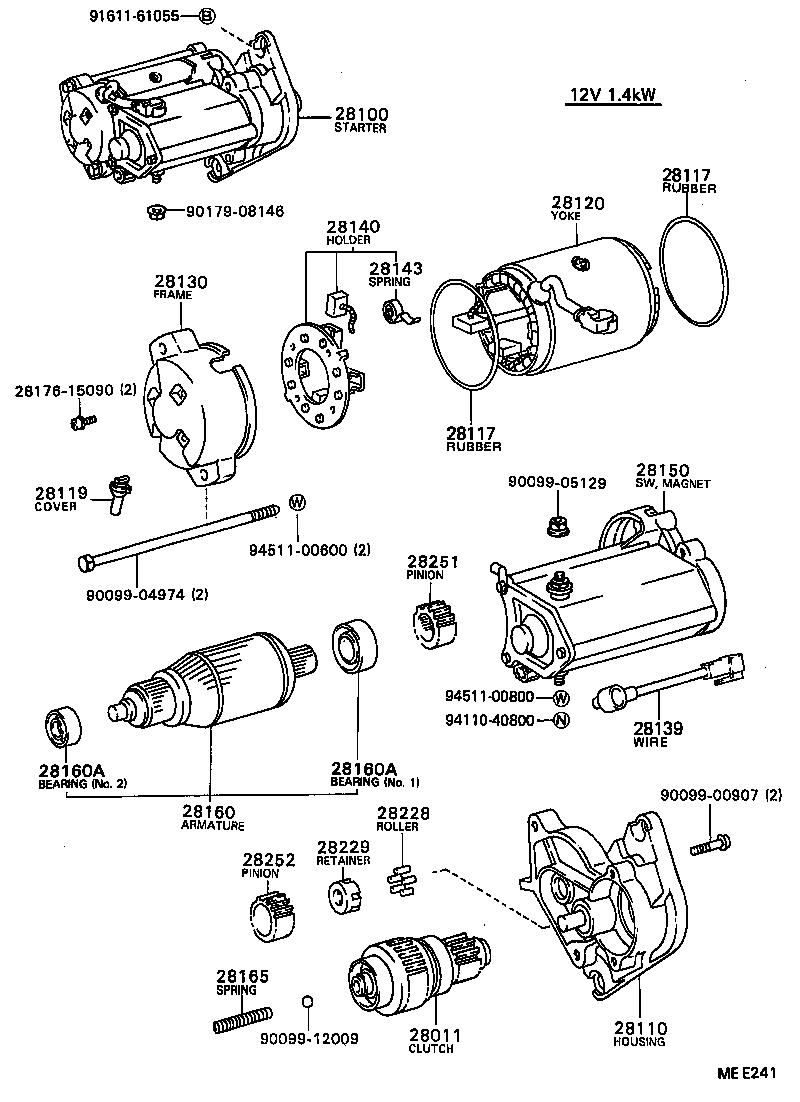 28100-27020 STARTER ASSY product image