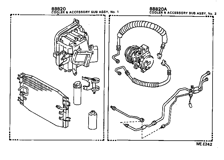 88830-12231 AIR CONDITIONER & ACCESSORY SUB-ASSY, NO.2 product image