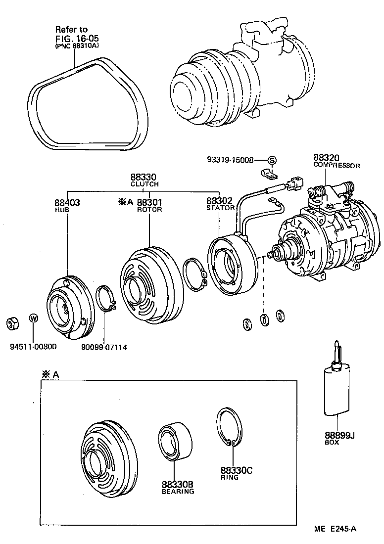 88320-26200 COMPRESSOR ASSY, COOLER product image