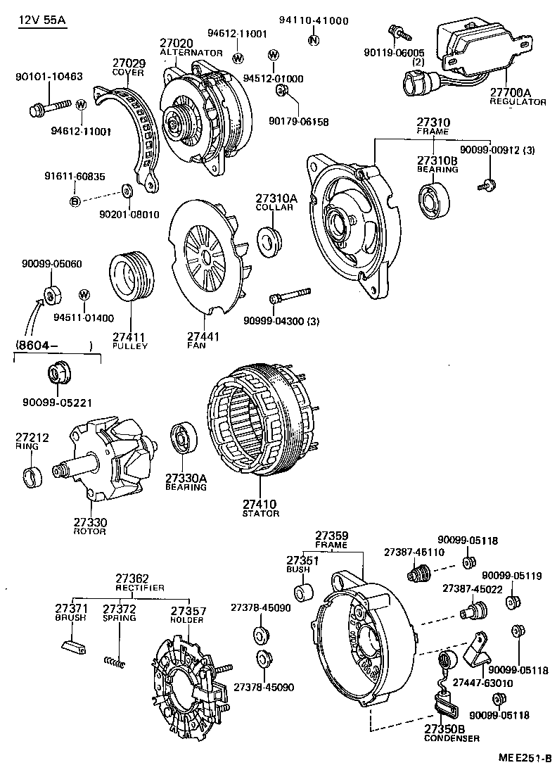 27371-44071 BRUSH, ALTERNATOR product image