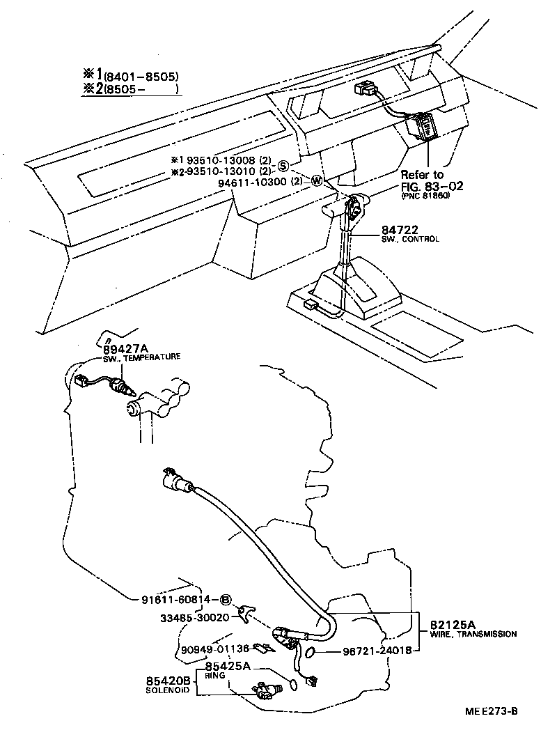 84720-12010 SWITCH ASSY, PATTERN SELECT product image