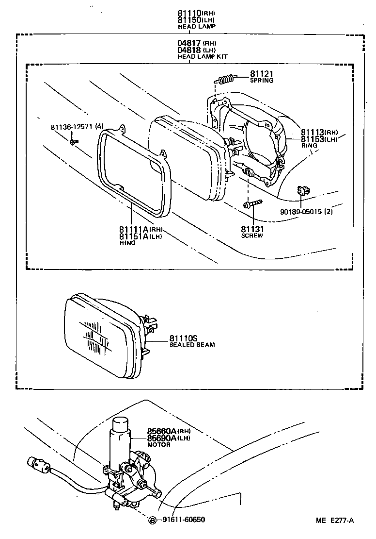 81110-80331 HEADLAMP ASSY, RH product image
