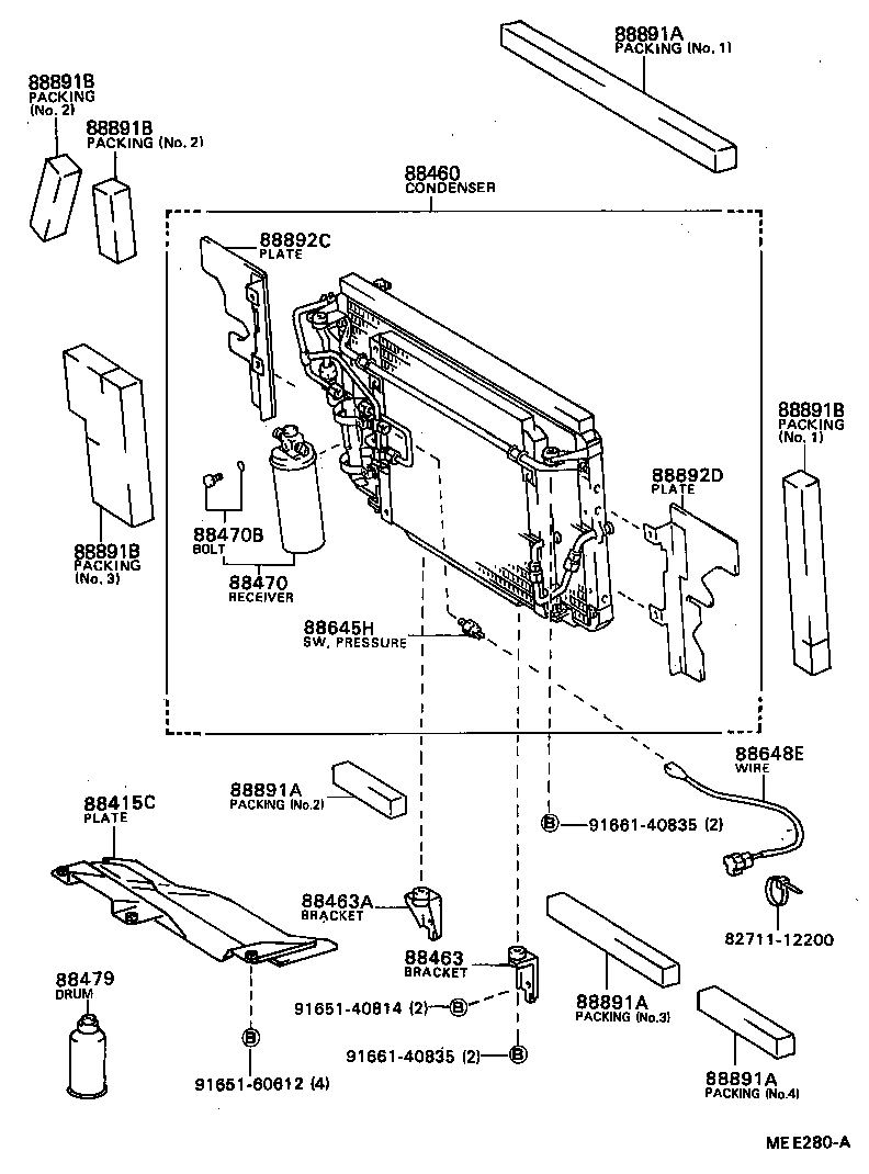 88481-87002 GLASS SUB-ASSY, SIGHT product image