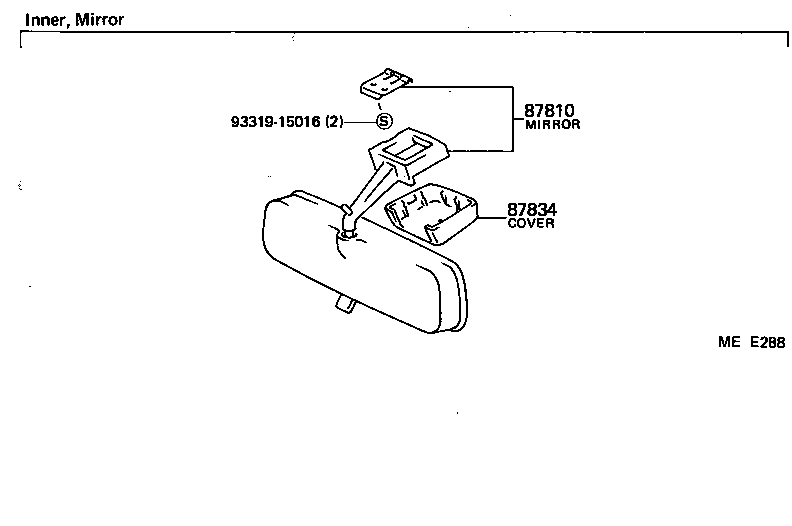 87901-12130 MIRROR SUB-ASSY, OUTER REAR VIEW, RH product image