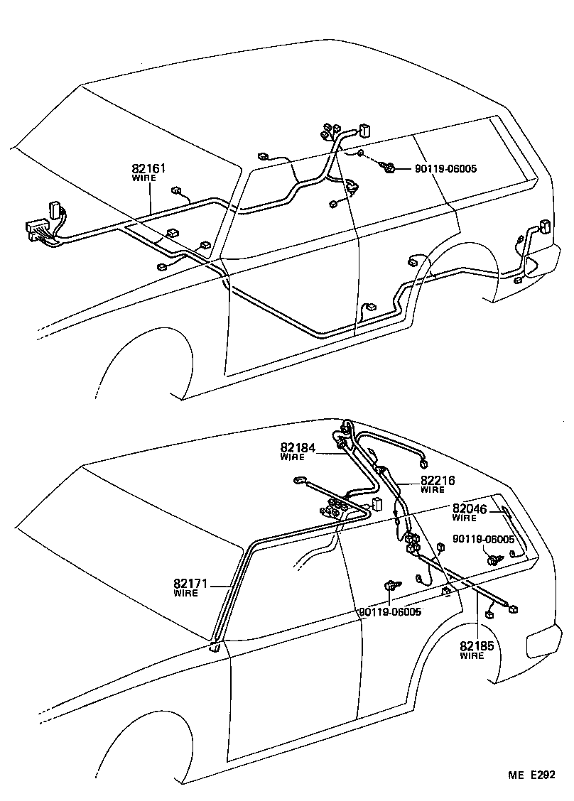 82122-14101 WIRE, ENGINE, NO.2 product image