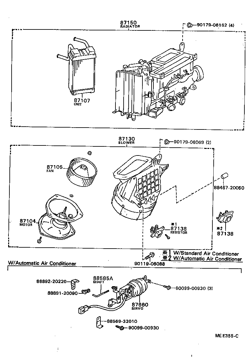 87130-20150 BLOWER ASSY, HEATER, FRONT product image
