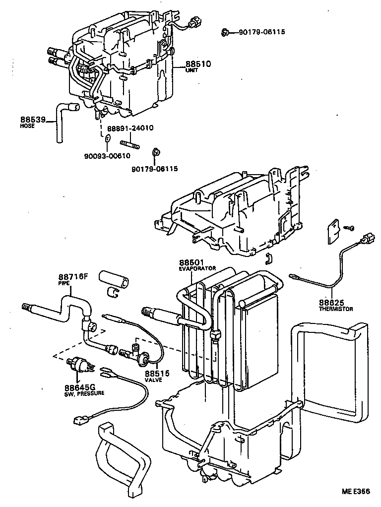 88539-20140 HOSE, COOLER UNIT DRAIN, NO.1 product image