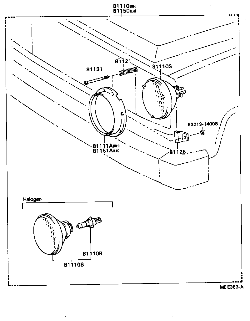 90049-02022 BULB(FOR HEADLAMP, NO.1) product image