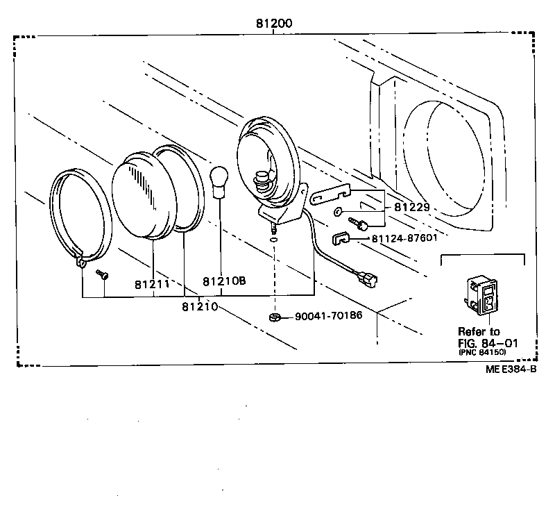81205-87681 LAMP ASSY, FOG product image