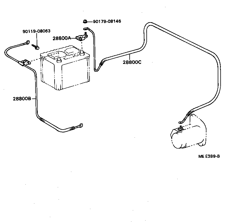 82123-87601 CABLE, BATTERY TO GROUND product image
