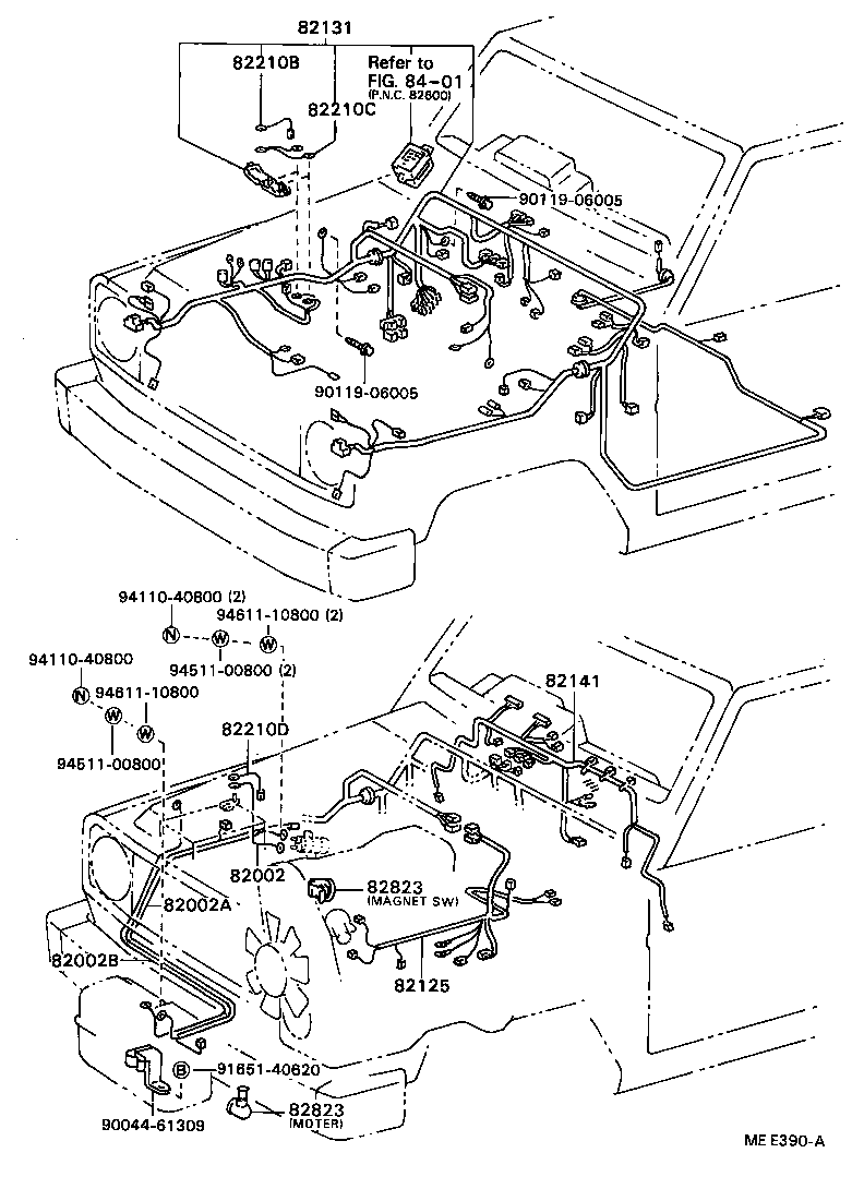 38656-87601 CABLE, MAGNET SWITCH TO WINCH product image
