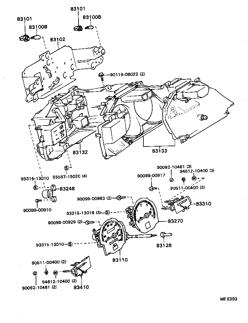 83132-87601 CASE, COMBINATION METER product image