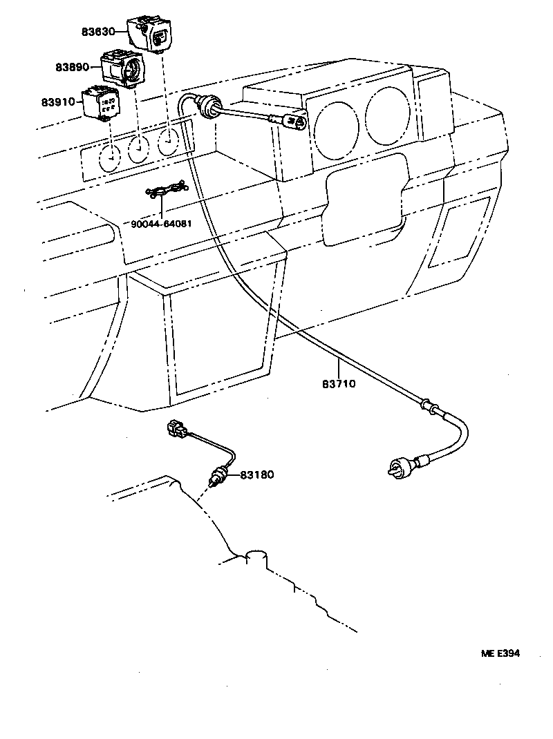 83132-87601 CASE, COMBINATION METER product image