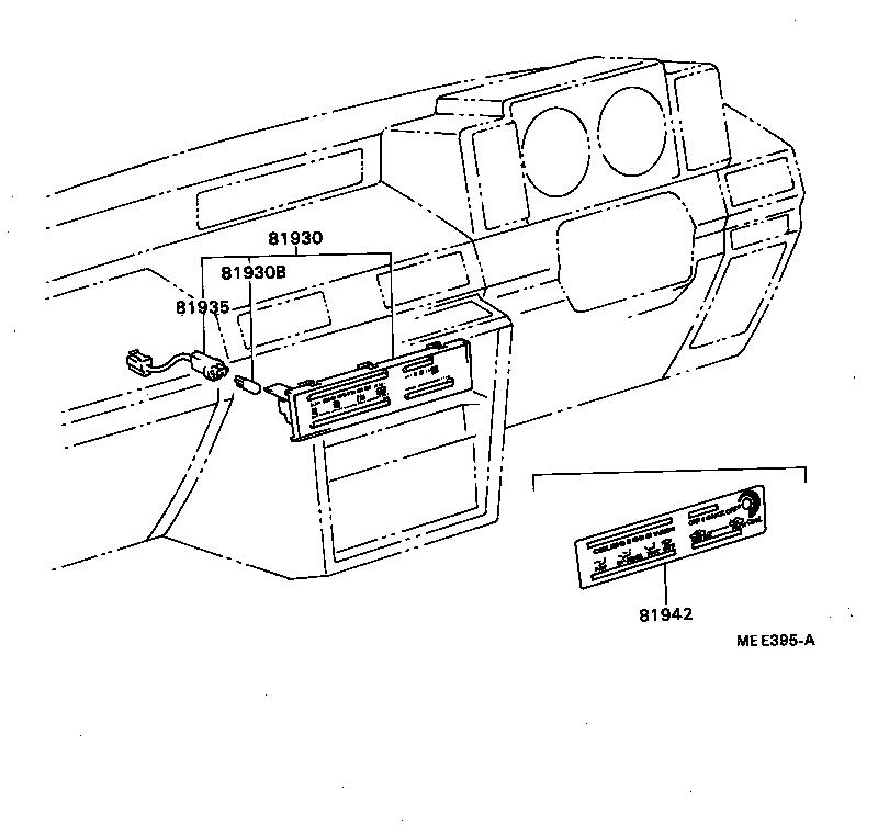 55519-87605 SHEET, HEATER CONTROL NAME product image