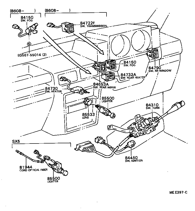 89559-60050 BRACKET, EMISSION COMPUTER, NO.2 product image