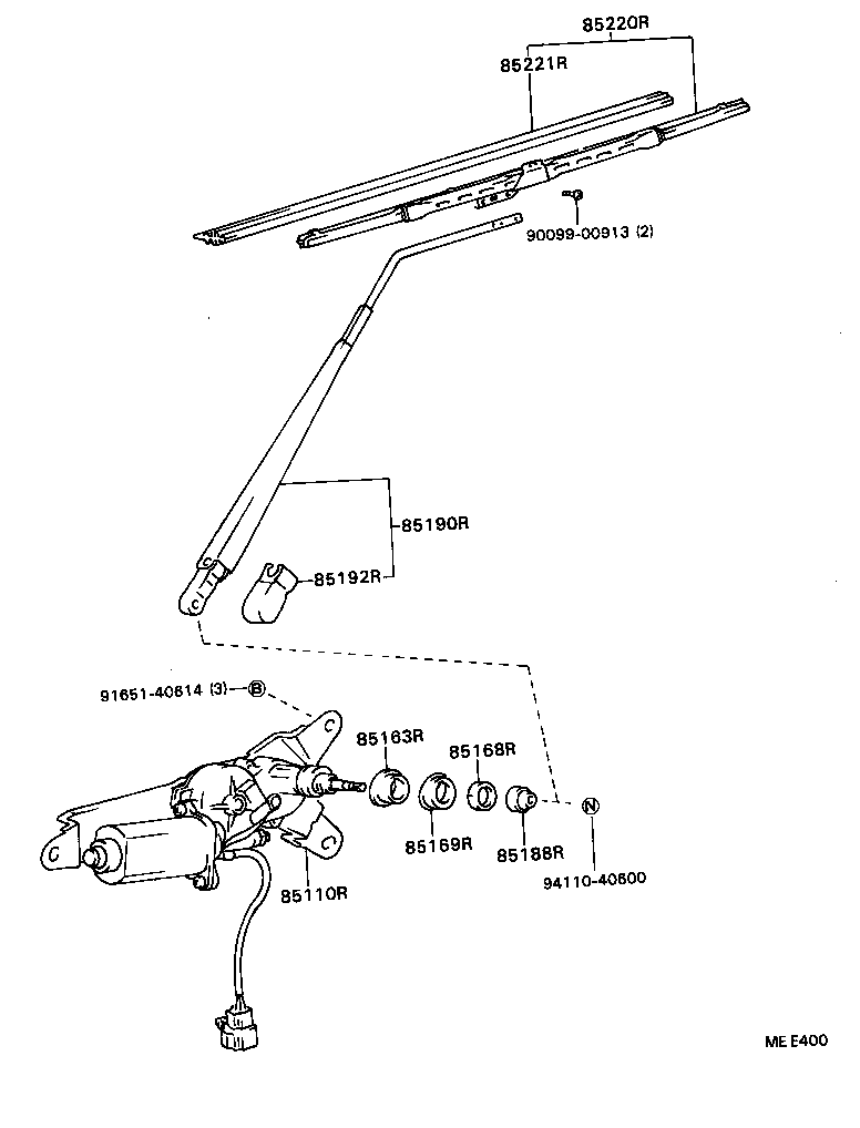 85163-87602 PACKING, REAR WIPER PIVOT, NO.1 product image