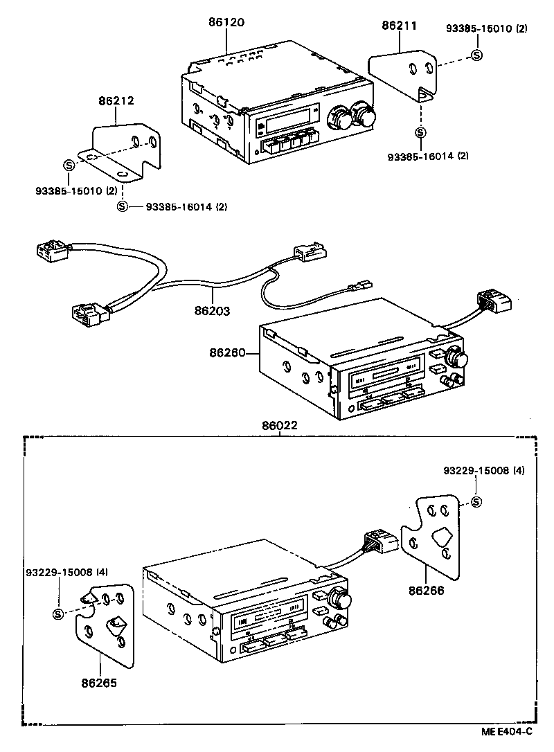 86212-87603 BRACKET, RADIO, NO.2 product image