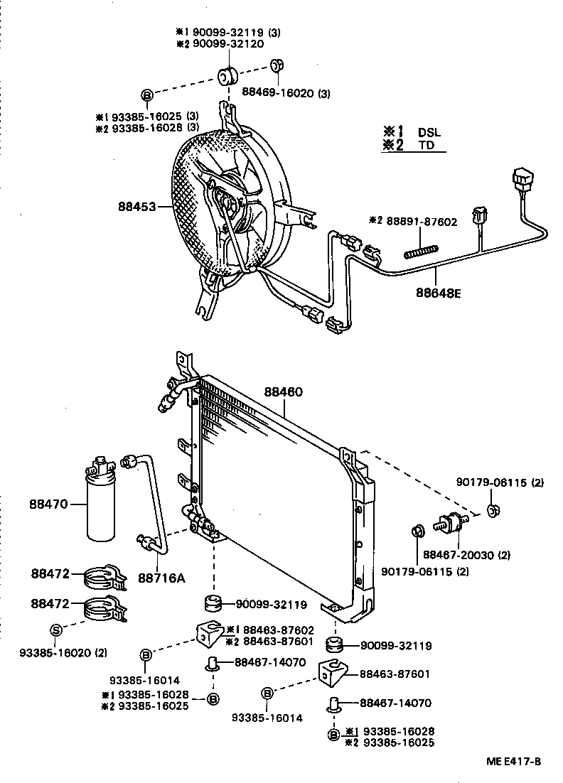 88454-87608 FAN, COOLING (FOR CONDENSER) product image